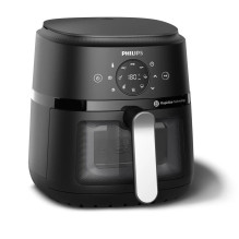 Philips 2000 series NA221 / 00 fryer Single 4.2 L Stand-alone 1500 W Hot air fryer Black, Silver