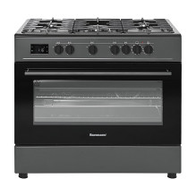 Ravanson KWGE-K90 Cheff Modern Black dujinė ir elektrinė viryklė (juoda)
