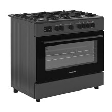 Ravanson KWGE-K90 Cheff Modern Black dujinė ir elektrinė viryklė (juoda)