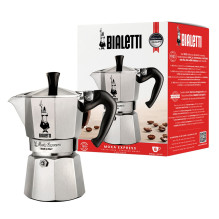 Bialetti Moka Express Moka puodas 0,3 l, aliuminis, juodas Bialetti Moka Express Moka puodas 0,3 l, aliuminis, juodas