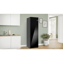 „Bosch Serie 6 KGN49LBCF“ šaldytuvas-šaldiklis, laisvai pastatomas, 440 LC, juodas