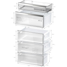 „Bosch Serie 6 KGN39LBCF“ šaldytuvas-šaldiklis, laisvai pastatomas, 363 LC, juodas