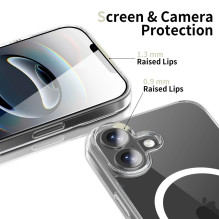 Case Tech-Protect Flexair Hybrid MagSafe Apple iPhone 17 transparent Case Tech-Protect Flexair Hybrid MagSafe Apple iPhone 17 transparent