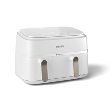 „Philips 3000“ serijos NA353 / 10 gruzdintuvė Dviguba 9 l Atskirai stovinti 2750 W karšto oro gruzdintuvė Sidabrinė, Bal