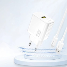 Įkroviklis Dudao "GaN A27S" baltas 25W (QC3.0) Įkroviklis Dudao "GaN A27S" baltas 25W (QC3.0)