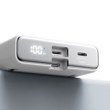 External battery Joyroom "JR-PBM01" White 20W 10000mAh (Wireless Charge) + Type-C / Lightning cable
