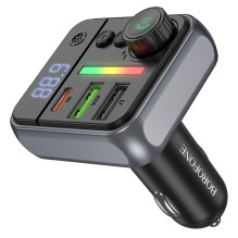 FM bangų moduliatorius Borofone BC50 PD20W+QC3.0 FM bangų moduliatorius Borofone BC50 PD20W+QC3.0