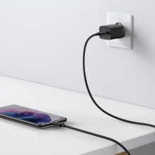 Charger Baseus Super Si 25W USB-C + USB-C to USB-C cable 1.0m black TZCCSUP-L01