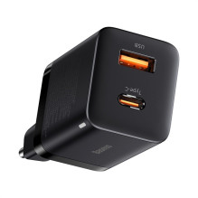 Charger Baseus Super Si Pro 30W USB-C / USB-A black CCSUPP-E01 Charger Baseus Super Si Pro 30W USB-C / USB-A black CCSUPP-E01