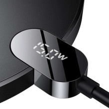 Wireless charger Baseus Digital LED Display Gen2 15W, black CCED000001