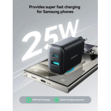 Įkroviklis Joyroom JR-TCF13 25W USB-C / USB-A juodas