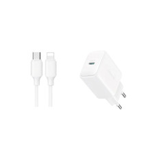 Charger Joyroom JR-TCF20 20W USB-C + USB-C to Lightning cable 1.0m white