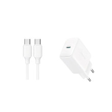 Charger Joyroom JR-TCF20 20W USB-C + USB-C to USB-C cable 1.0m white