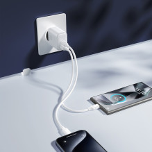 Charger Joyroom JR-TCF21 20W USB-C / USB-A white Charger Joyroom JR-TCF21 20W USB-C / USB-A white