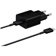 Įkroviklis Samsung EP-T1510XBEGEU 15W + kabelis Type-C 1m juodas Įkroviklis Samsung EP-T1510XBEGEU 15W + kabelis Type-C 1m juodas