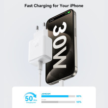 Charger Joyroom JR-TCF24 30W USB-C white Charger Joyroom JR-TCF24 30W USB-C white