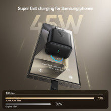 Charger Joyroom JR-TCG13 45W GaN USB-C black Charger Joyroom JR-TCG13 45W GaN USB-C black