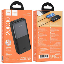 External battery Power Bank Hoco J136A 22.5W+PD20W 20000mAh black External battery Power Bank Hoco J136A 22.5W+PD20W 20000mAh black