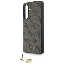 Guess 4G Charms Collection dėklas, skirtas Samsung Galaxy A56 – rudas