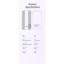 Išorinė baterija Power Bank Awei P19K 5V / 2.4A 20000mAh juoda Išorinė baterija Power Bank Awei P19K 5V / 2.4A 20000mAh juoda