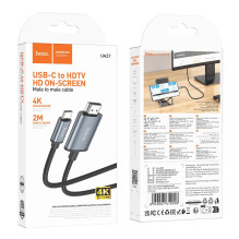 Cable Hoco UA27 USB-C to HDMI gray Cable Hoco UA27 USB-C to HDMI gray