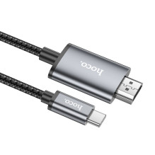 Cable Hoco UA27 USB-C to HDMI gray Cable Hoco UA27 USB-C to HDMI gray