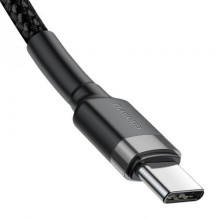 Cable Baseus Cafule PD Type-C to Type-C 3.0A 60W gray-black 1.0m CATKLF-GG1 Cable Baseus Cafule PD Type-C to Type-C 3.0A 60W gray-black 1.0m CATKLF-GG1