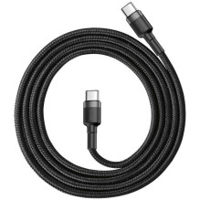 Cable Baseus Cafule PD Type-C to Type-C 3.0A 60W gray-black 1.0m CATKLF-GG1 Cable Baseus Cafule PD Type-C to Type-C 3.0A 60W gray-black 1.0m CATKLF-GG1