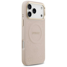 Guess Peony Hot Stamp MagSafe Case for iPhone 17 Pro Max - Pink