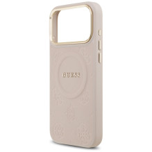 Guess Peony Hot Stamp MagSafe Case for iPhone 17 Pro Max - Pink