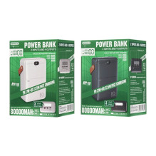External battery Power Bank Remax RPP-118 22.5W 80000mAh black External battery Power Bank Remax RPP-118 22.5W 80000mAh black