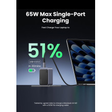 Charger Ugreen X553 GaN 65W 2xUSB-C / USB-A gray (35042) Charger Ugreen X553 GaN 65W 2xUSB-C / USB-A gray (35042)