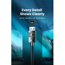 Kabelis Ugreen HD119 HDMI to HDMI 2.0m juodas (40101)