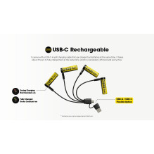 BATTERY RECH. LI-ION AA 1.5V / 4PACK NH2400 NITECORE