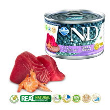 FARMINA N&amp;D Cat Natural Tuna&amp;Shrimp- wet cat food - 140 g