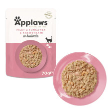 APPLAWS Tuna Fillet with prawn in broth - wet cat food - 70g APPLAWS Tuna Fillet with prawn in broth - wet cat food - 70g