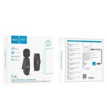 Microphone Hoco L15 Lightning black Microphone Hoco L15 Lightning black