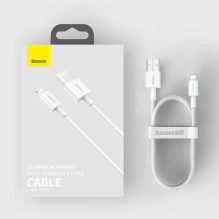 USB cable Baseus Superior from USB to Lightning 2.4A 1.5m white CALYS-B02