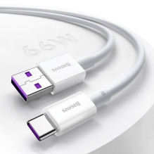 USB cable Baseus Superior from USB to Type-C 66W 1.0m white CATYS-02
