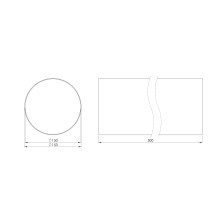 Ventiliacinis kanalas EUROPLAST D150, 0.5m