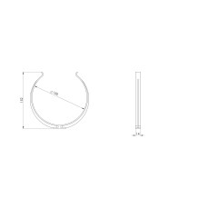 Ortakio laikiklis EUROPLAST AZ150, D150, 2 vnt. Ortakio laikiklis EUROPLAST AZ150, D150, 2 vnt.