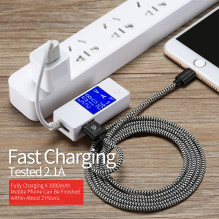USB kabelis Dux Ducis K-ONE Lightning FastCharging 1.0m USB kabelis Dux Ducis K-ONE Lightning FastCharging 1.0m