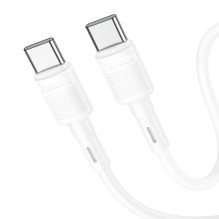 USB kabelis Hoco X83 60W Type-C to Type-C 1.0m baltas USB kabelis Hoco X83 60W Type-C to Type-C 1.0m baltas