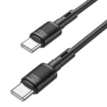 USB cable Hoco X83 60W Type-C to Type-C 1.0m black USB cable Hoco X83 60W Type-C to Type-C 1.0m black