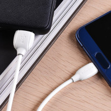 USB cable Borofone BX19 USB-A to USB-C 1.0m white USB cable Borofone BX19 USB-A to USB-C 1.0m white