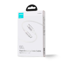 USB kabelis Joyroom S-CC100A10 Type-C to Type-C 100W 1.2m baltas USB kabelis Joyroom S-CC100A10 Type-C to Type-C 100W 1.2m baltas