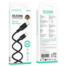 USB cable Borofone BX113 60W USB-C to USB-C 2.0m black