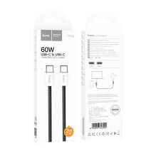USB cable Hoco X104 60W USB-C to USB-C 2.0m black