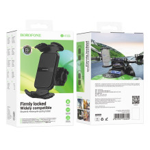 Phone holder for bicycle, motorcycle Borofone BH105 black Phone holder for bicycle, motorcycle Borofone BH105 black