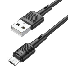 USB kabelis Hoco X83 USB-A to MicroUSB 1.0m juodas USB kabelis Hoco X83 USB-A to MicroUSB 1.0m juodas